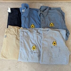 Lot Of 6 - Tyndale FR Arc Flash Shirts 2XL